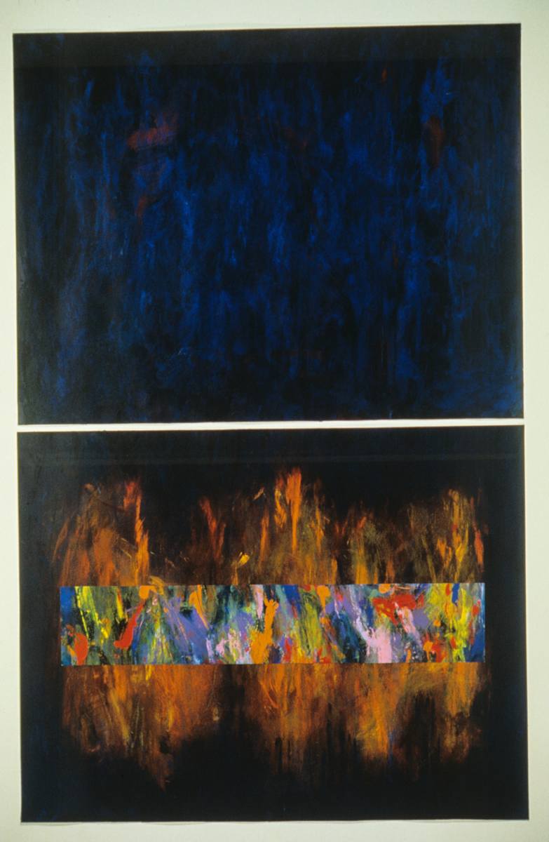 The Glyph Series: Cobalt Fire Glyph by Patricia Buck 