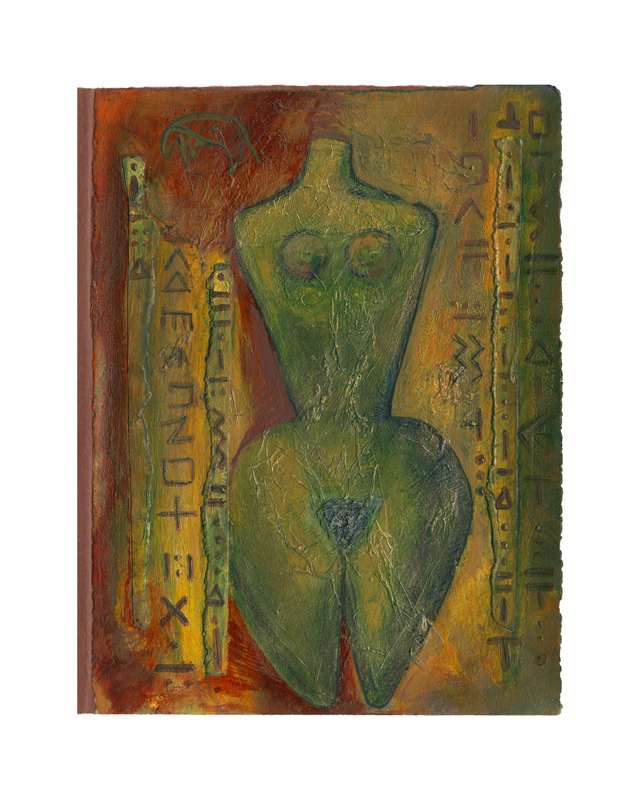 Goddess Manuscript: Fertile Goddess by Patricia Buck, Image 4.