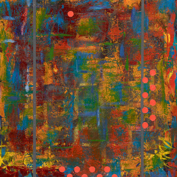 Hatch by Patricia Buck  Image: A highly textured painting on Birch board.