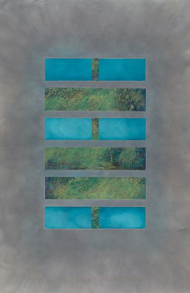 Paintings of the I Ching: House of Turquoise Light by Patricia Buck  Image: House of Turquoise Light