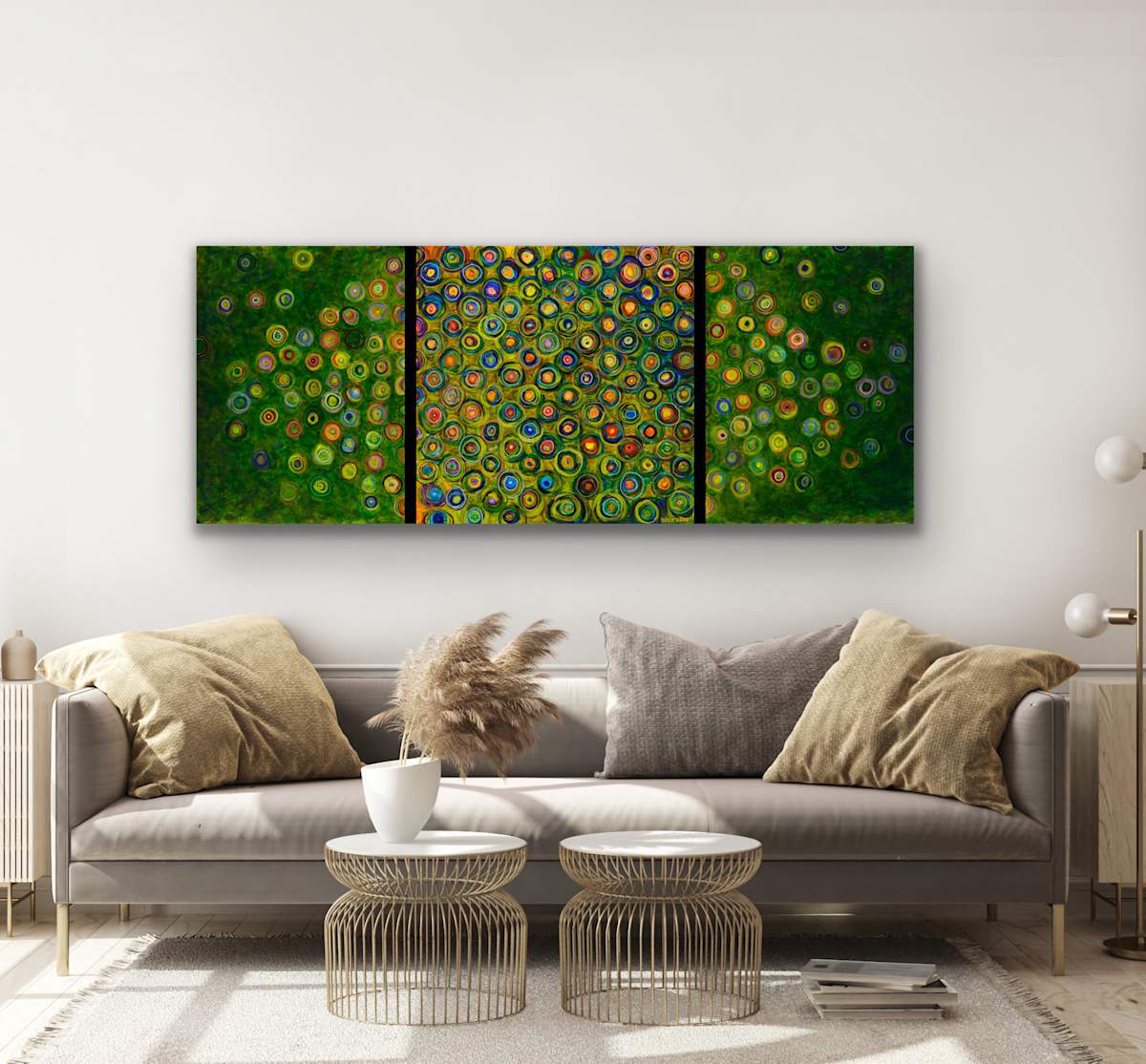 Bull's-Eye triptych by Patricia Buck, Image 2.