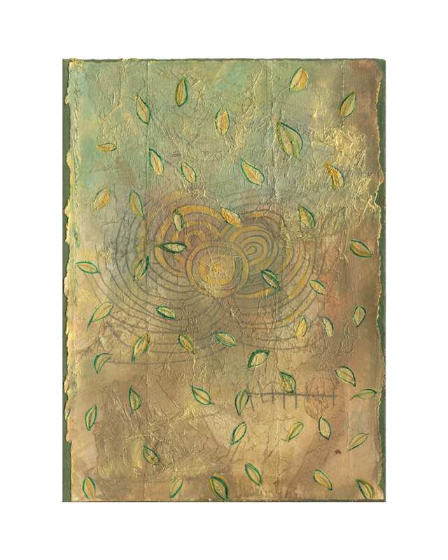 Goddess Manuscript: Leaf Spiral by Patricia Buck, Image 2.