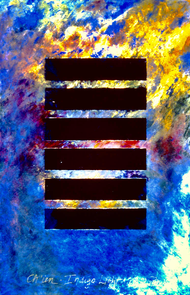 Paintings of the I Ching: Ch'ien - Indigo Light by Patricia Buck 