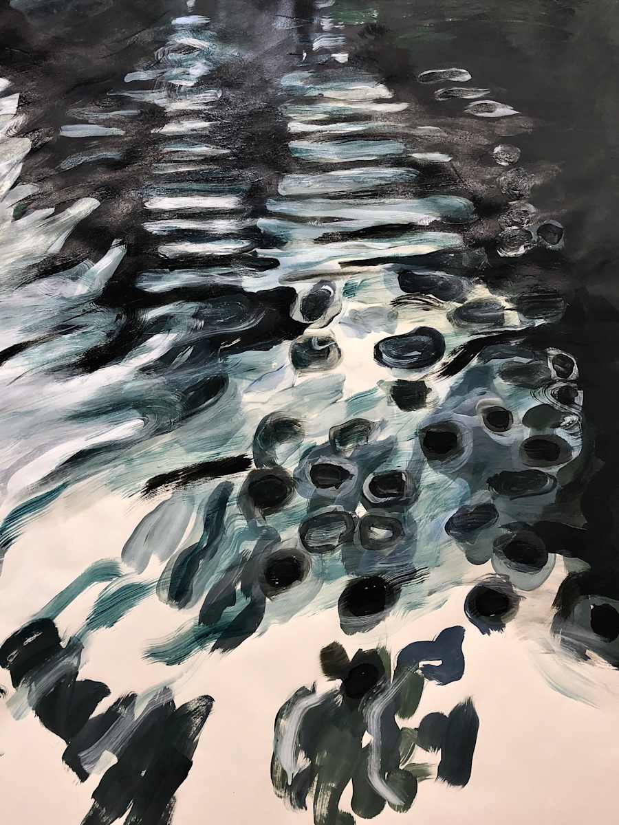 Low Tide by Patricia Buck  Image: The looseness of this piece interests me. It flows as water does.