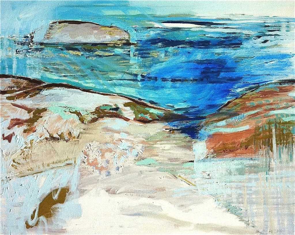 Rock near Windmill Beach 2 by Angela Briggs 