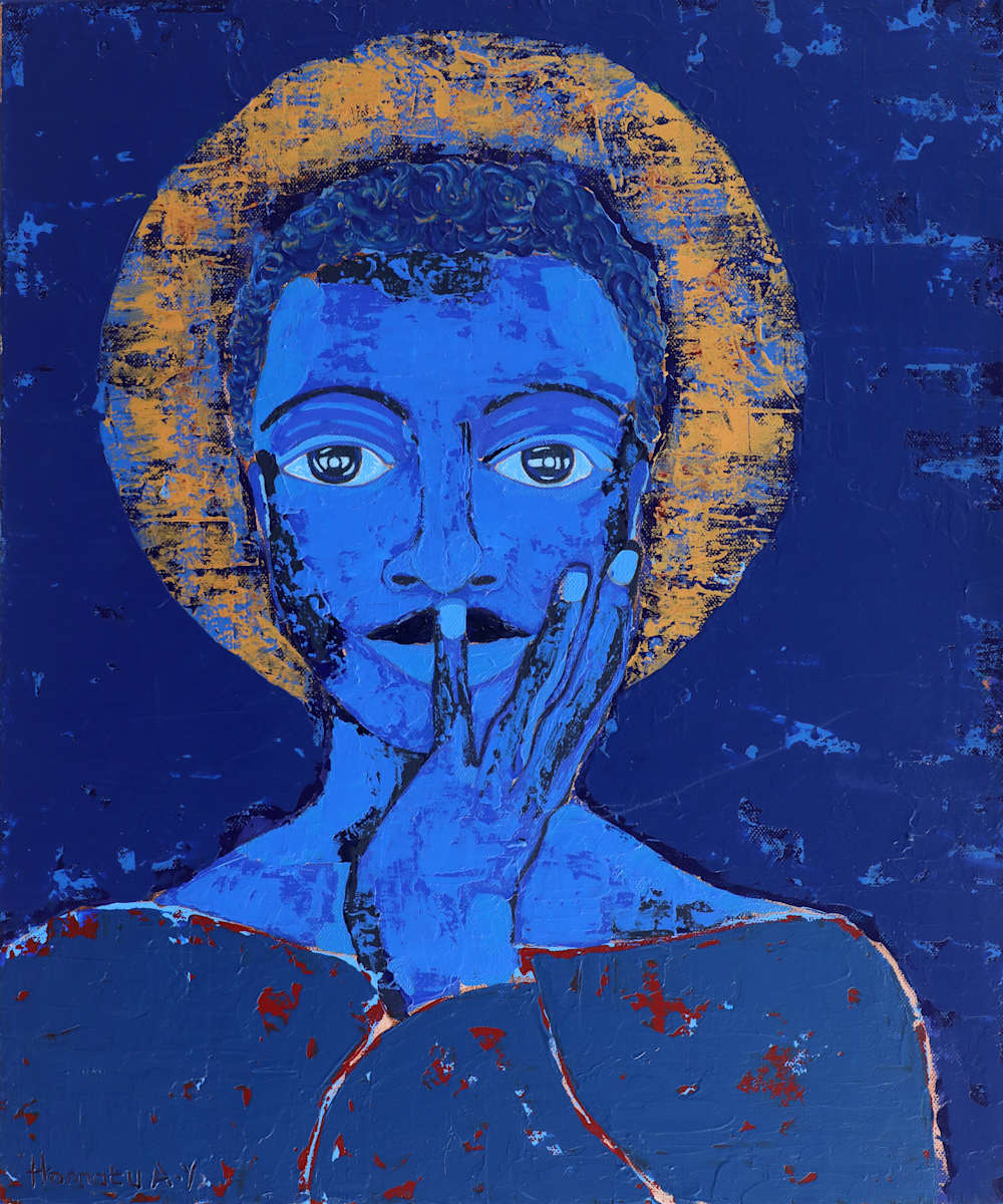 Contemplating Contentment, 2024 by Hannatu Ageni-Yusuf 