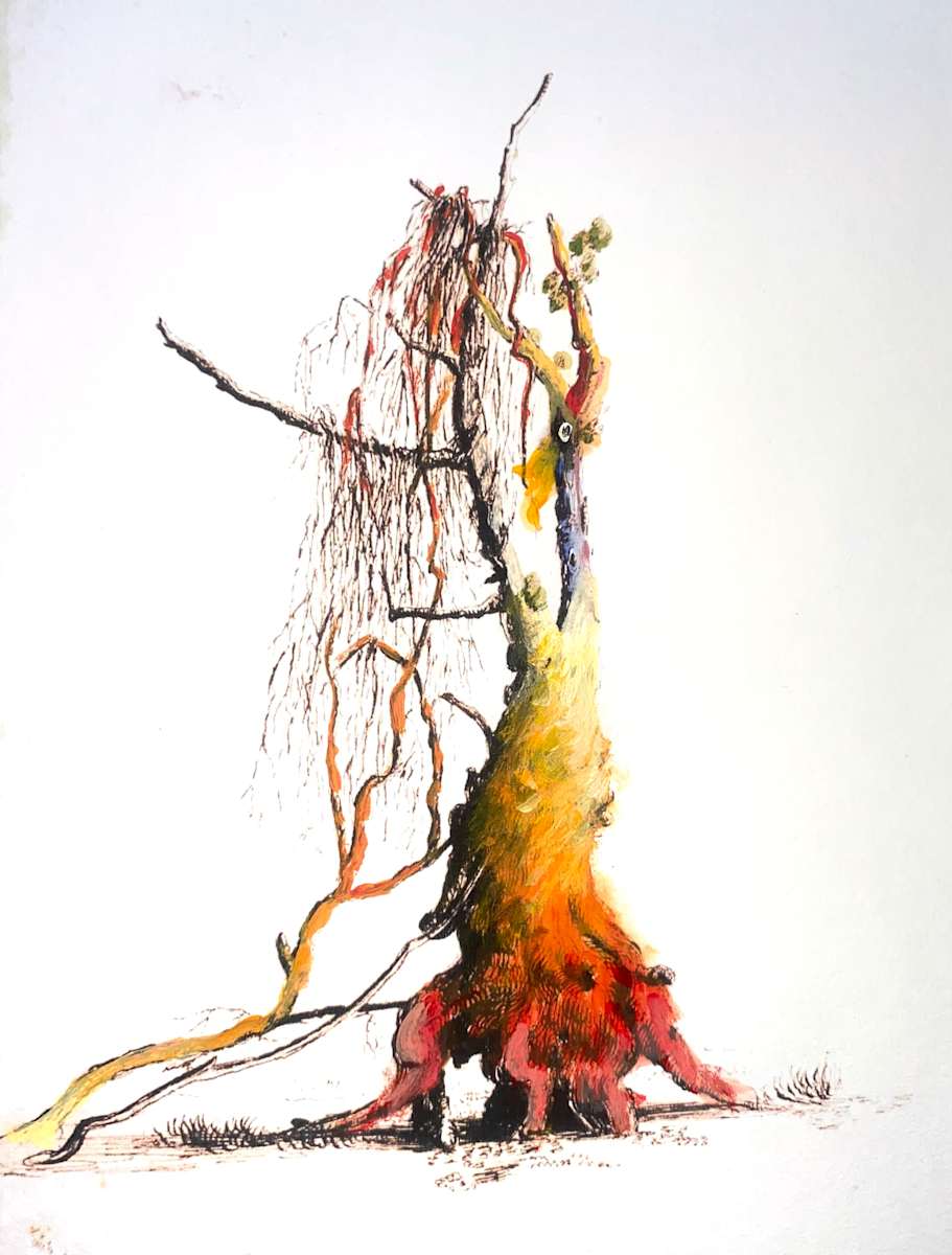 Study 1 for Phoenix, After Thomas Cole’s “from nature” by Betsy Jacks 
