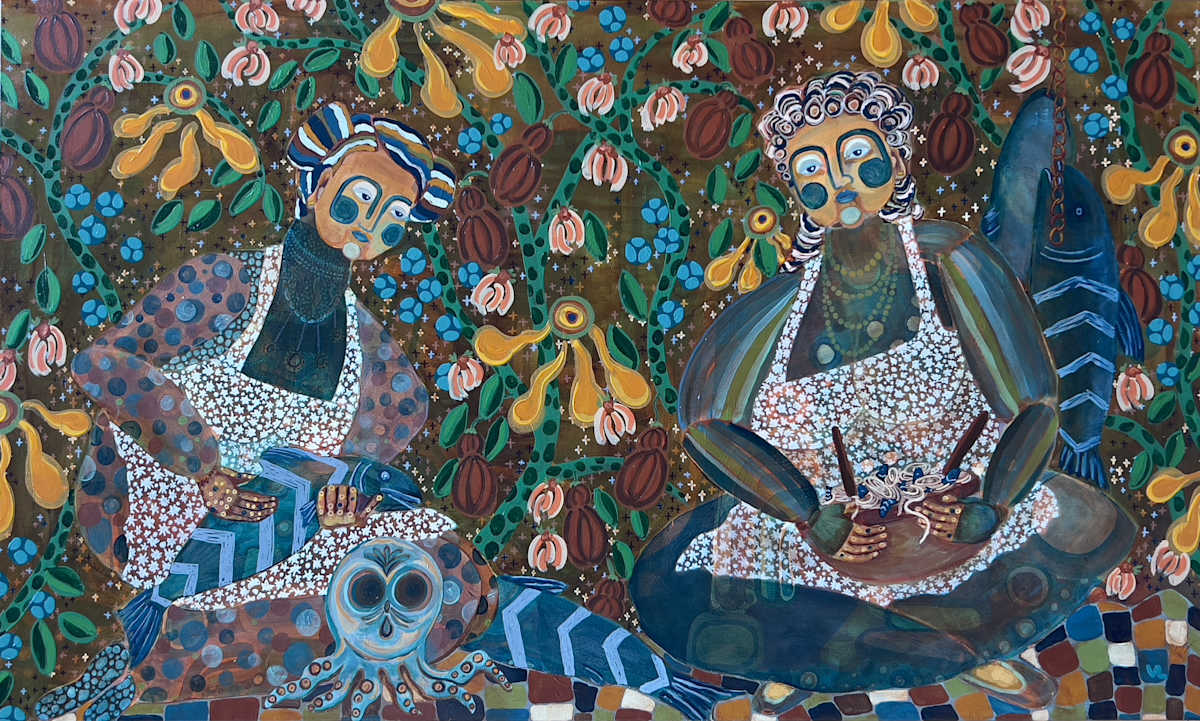 Bucatini with Fish by Victoria Lindley 