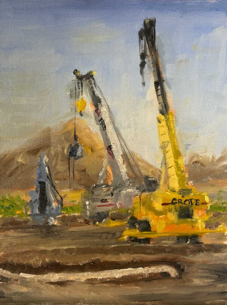 Morning Cranes by Brandon Waite 