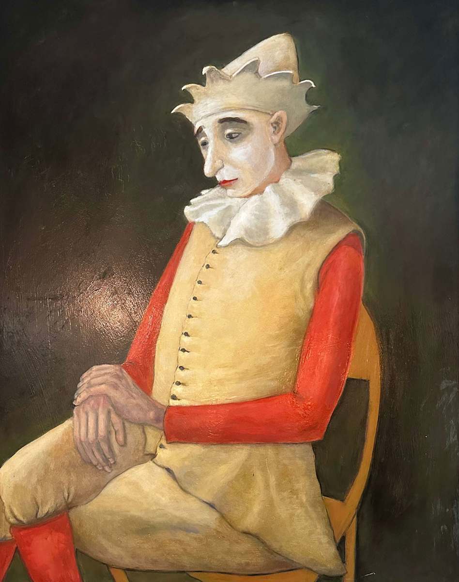Clown With Red Sleeves by Arthur Gebhardt, Image 6.