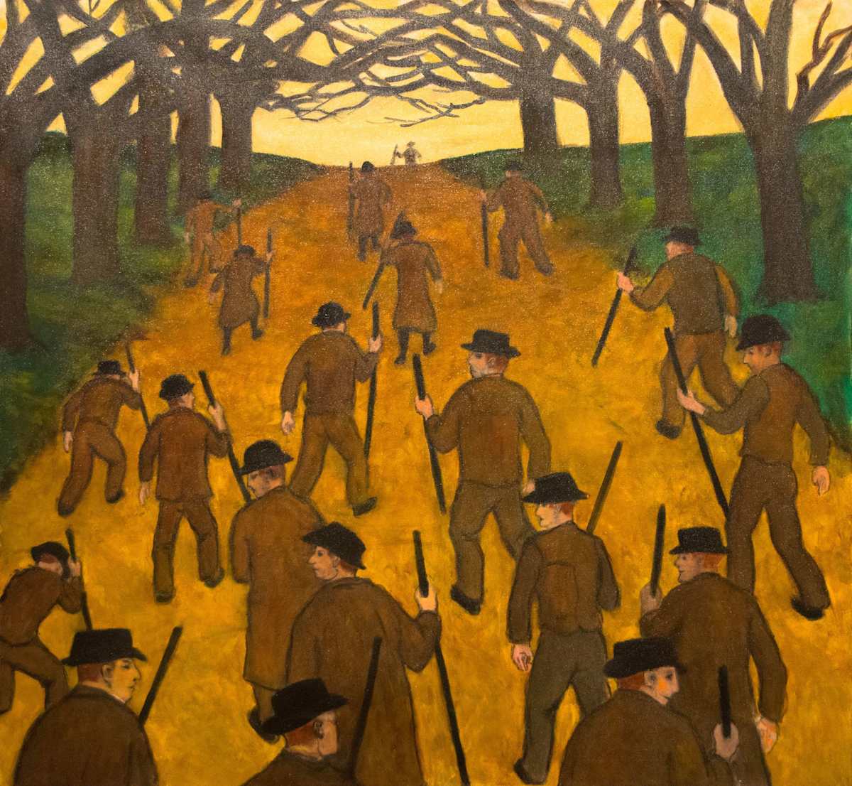 Men with Walking Sticks by Arthur Gebhardt, Image 7.