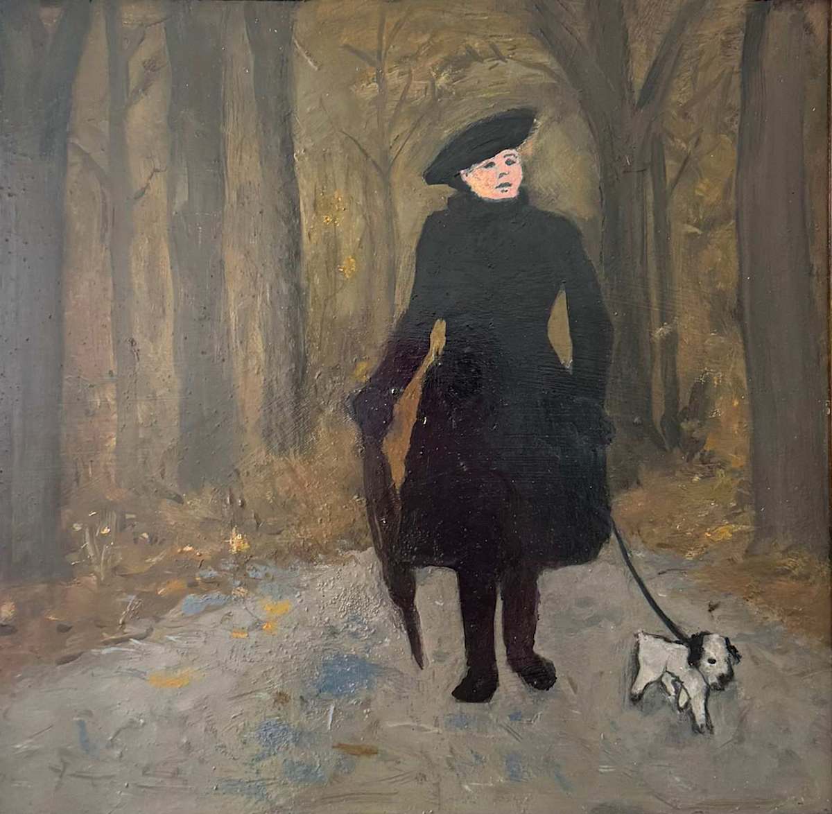 Lady and Her Dog by Arthur Gebhardt, Image 2.