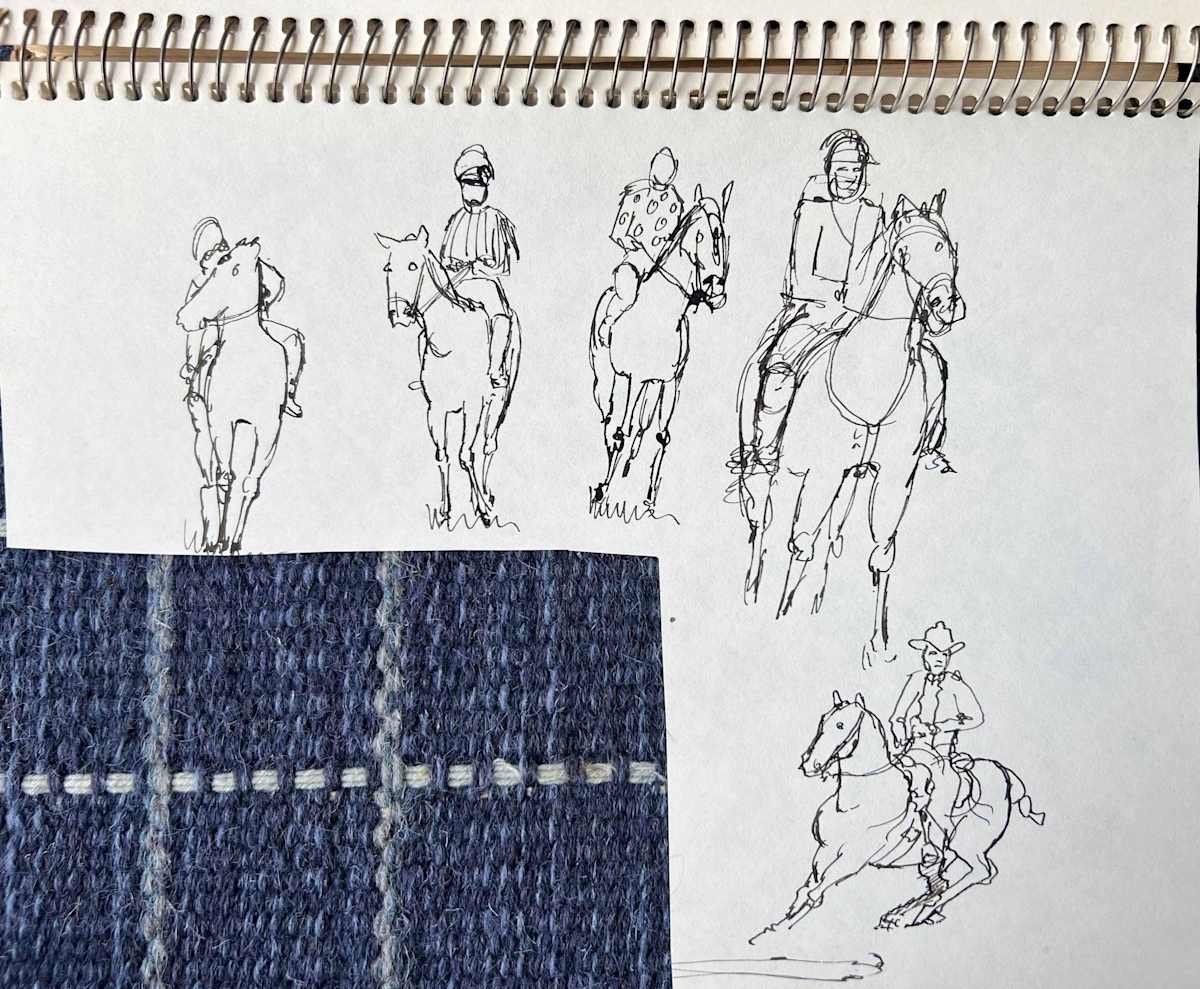 Horses Sketch by Arthur Gebhardt, Image 6.