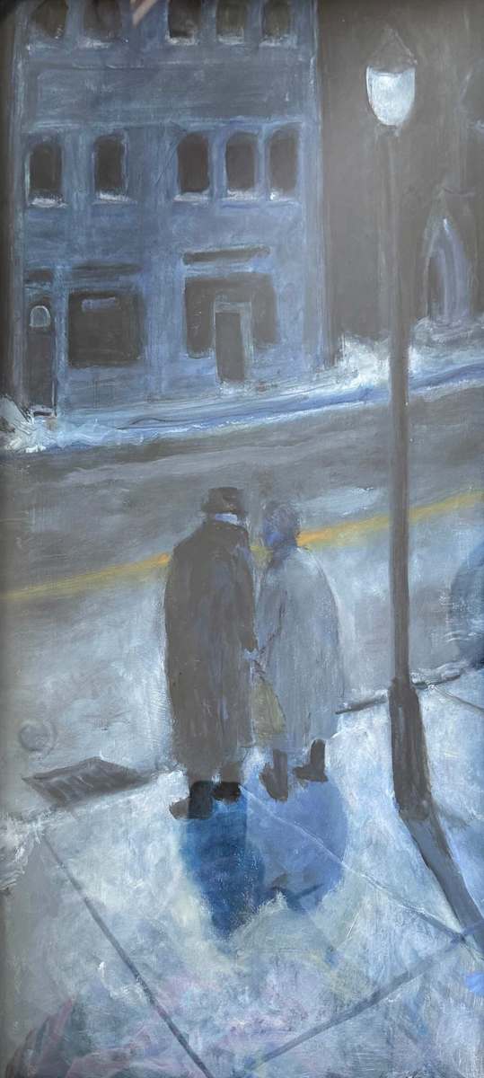 Snowy Night Stroll by Arthur Gebhardt, Image 2.