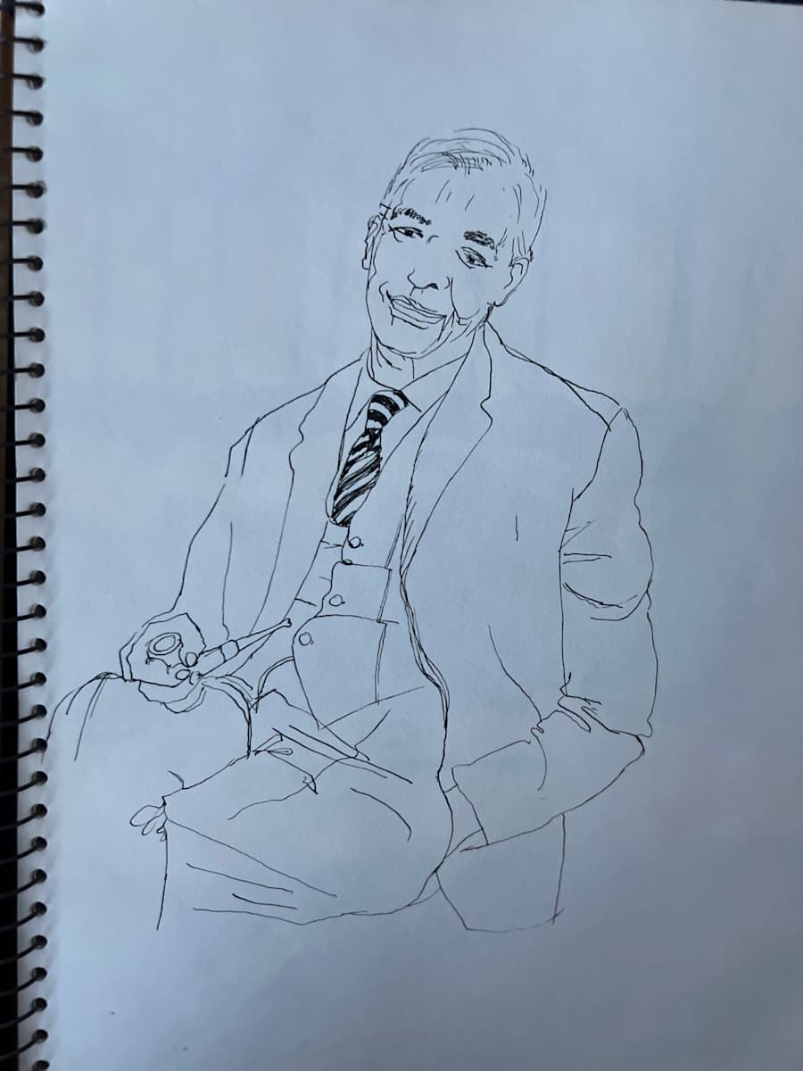 Man with Pipe by Arthur Gebhardt, Image 1.