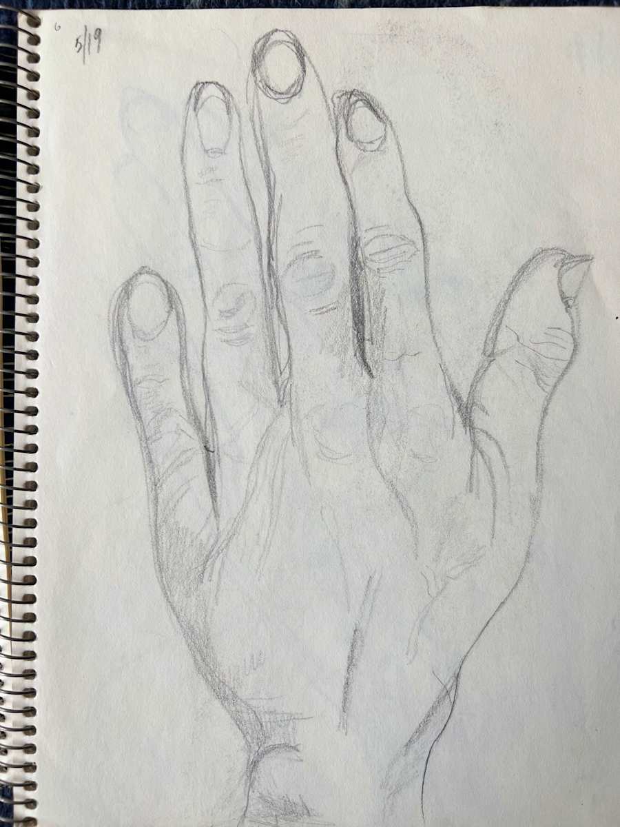 Hand Sketch by Arthur Gebhardt, Image 1.
