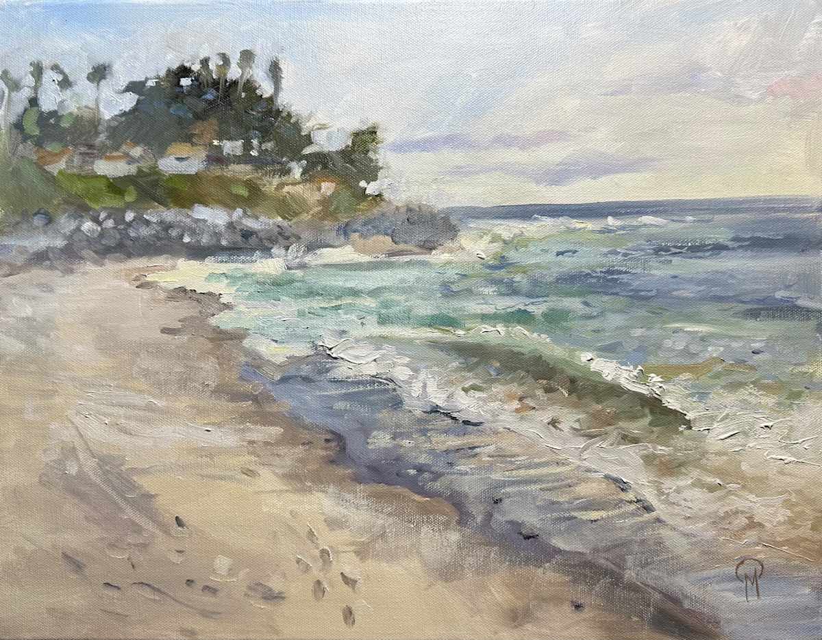 Meander by Nick Martello  Image: Started plein air just South of Calafia. Sometimes the best moments are just stumbled upon.