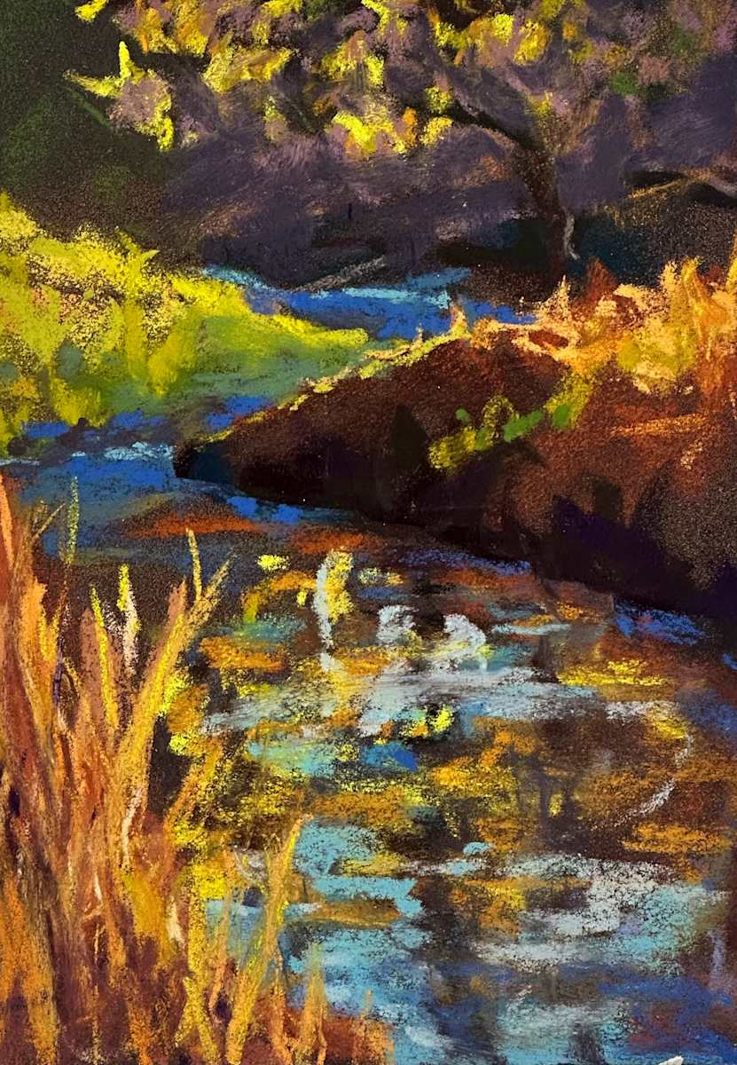 Swirling Leaves by Mary Moores 