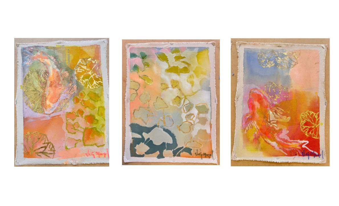 Koi  triptych  flare edges by VigMayol, Image 1.
