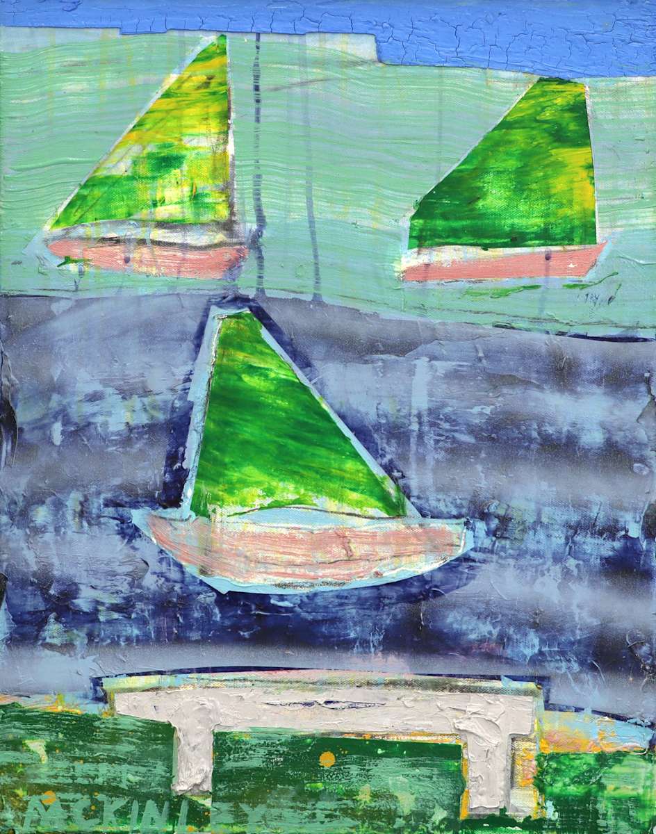 Bright Yawp and Bench by SCOTT A. MCKINLEY 