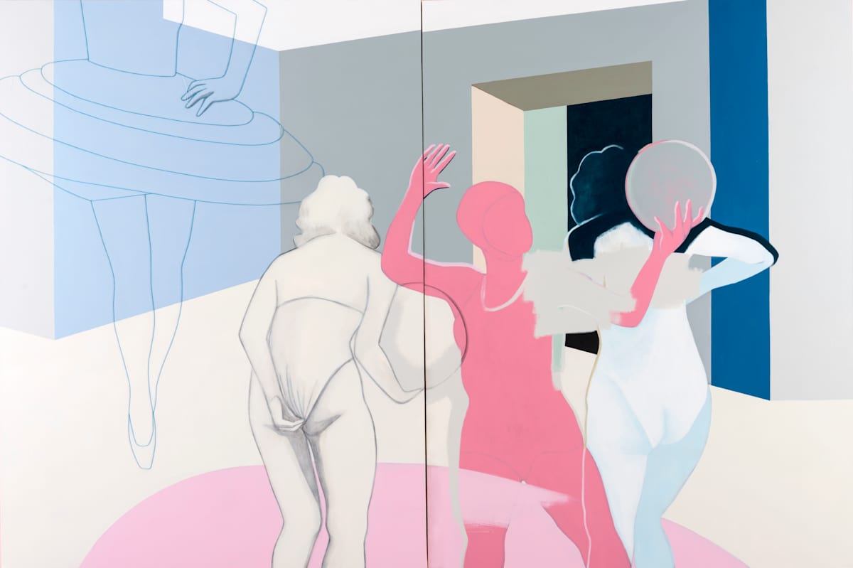 Untitled #496 (Diptych (200 x 150 each) by Aníbal Vallejo, Image 1.