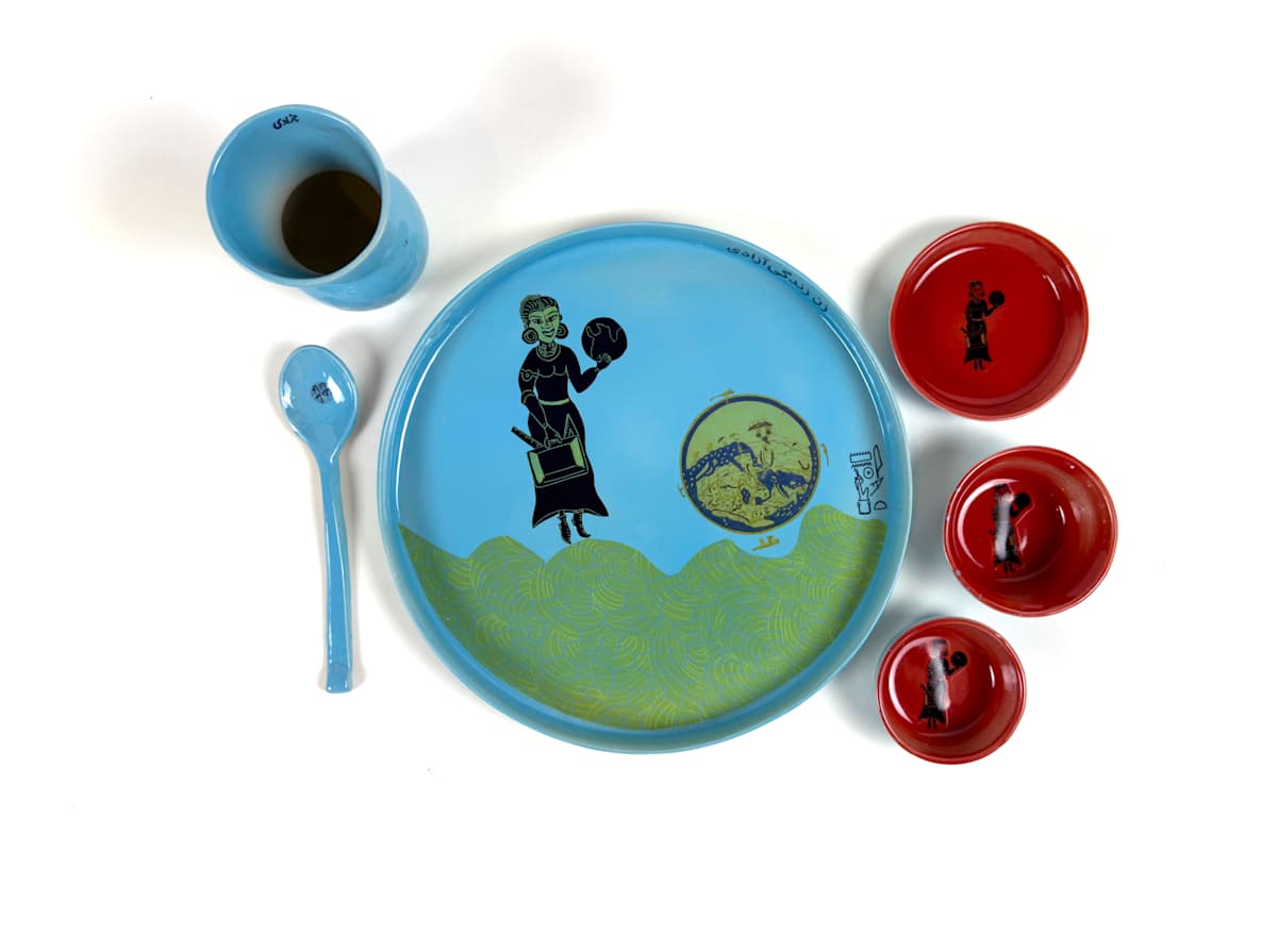 Thali Set 6 piece/each 9/18 by Sarah Khan