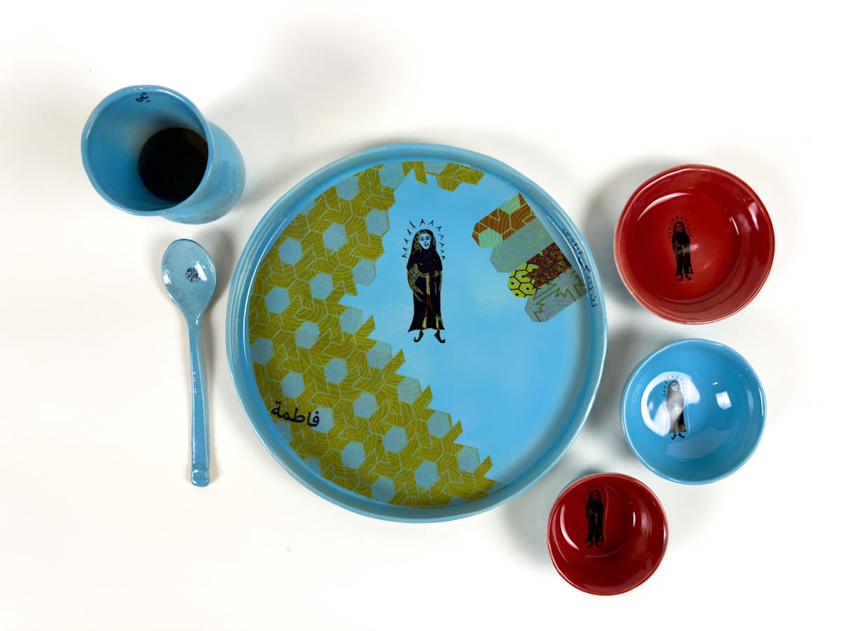 Thali Set 6 piece/each 5/18 by Sarah Khan, Image 1.