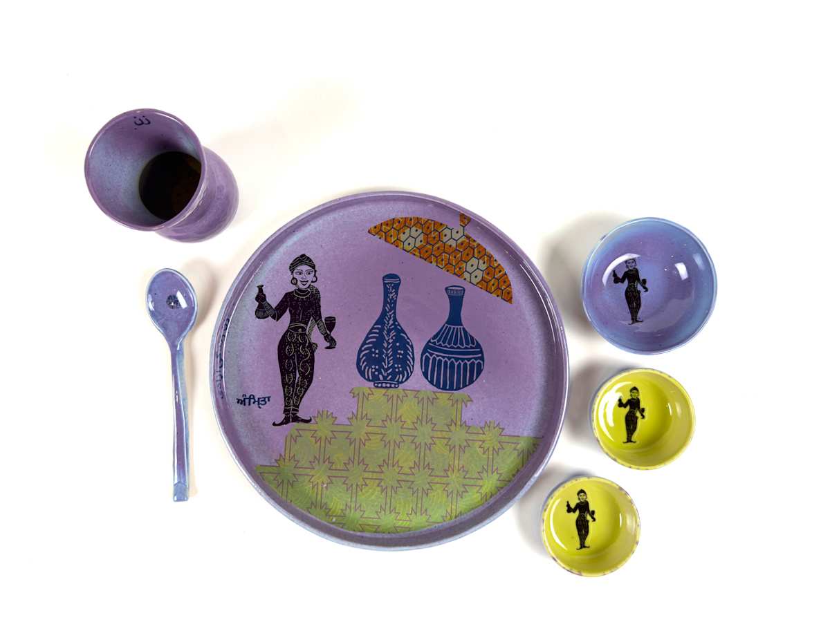Thali Set 6 piece/each 7/18 by Sarah Khan, Image 1.