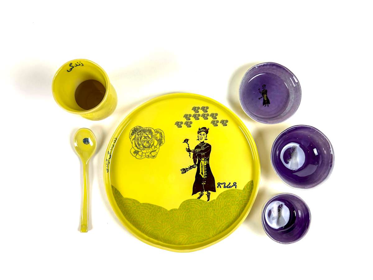 Thali Set 6 piece/each 12/18 by Sarah Khan