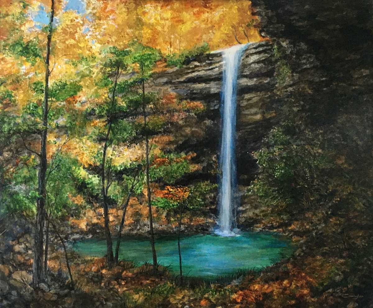 Bridal Veil Falls Heber Sprigs by Patrick Cunningham 