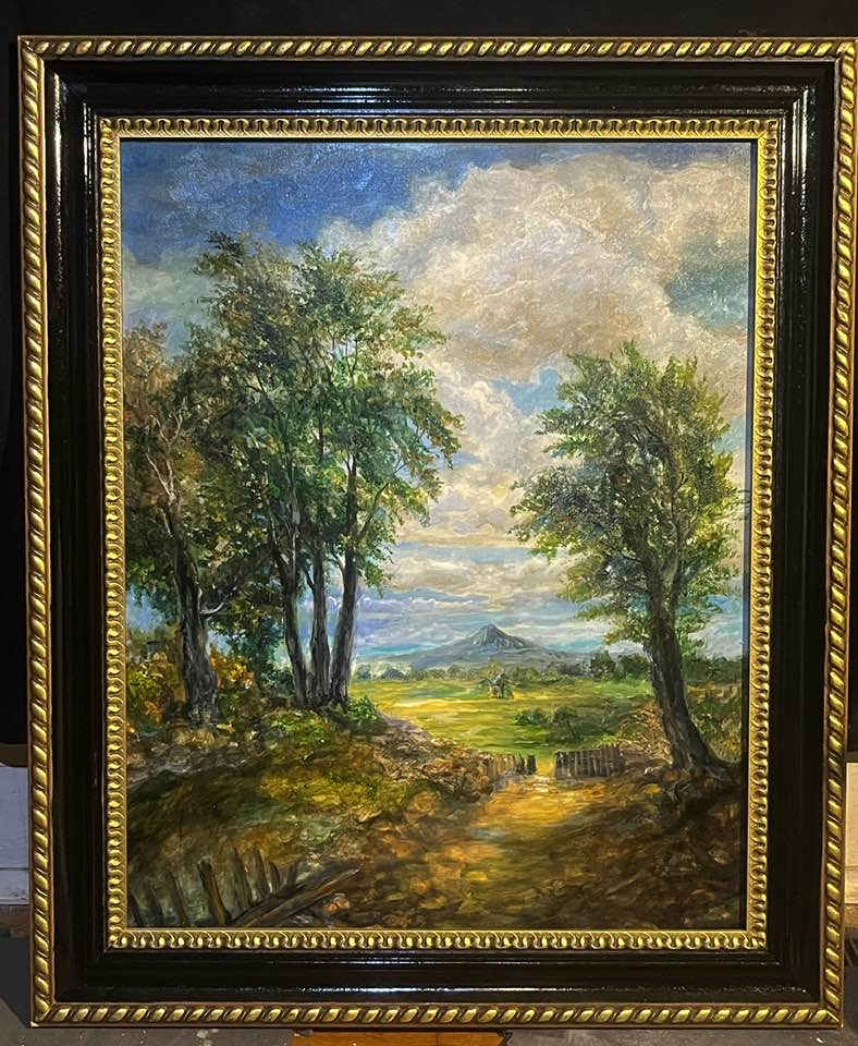 Pinnacle Mountain by Patrick Cunningham  Image: Pinnacle Mountain 24 x 30