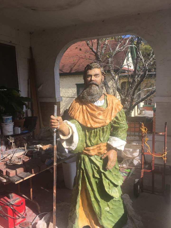 Saint Joseph Statue Commissioned Art by Patrick Cunningham 