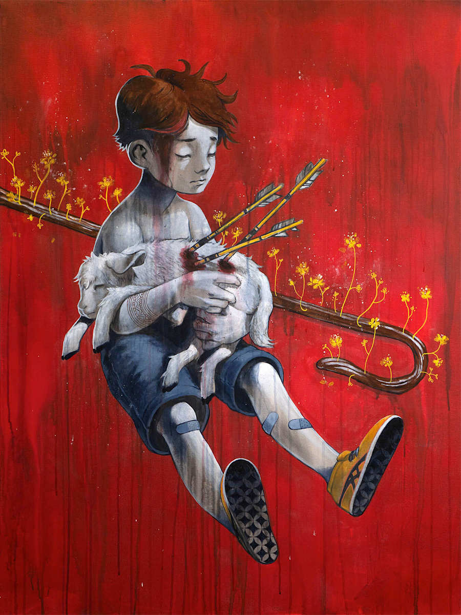 Shepherd by John Cheng  Image: Strike the shepherd and the sheep will scatter.