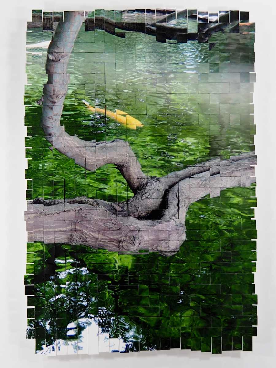 Koi Tokyo #5 (diptych right) by Margaret Moench  Image: 2 Sections: each 23 inches wide
