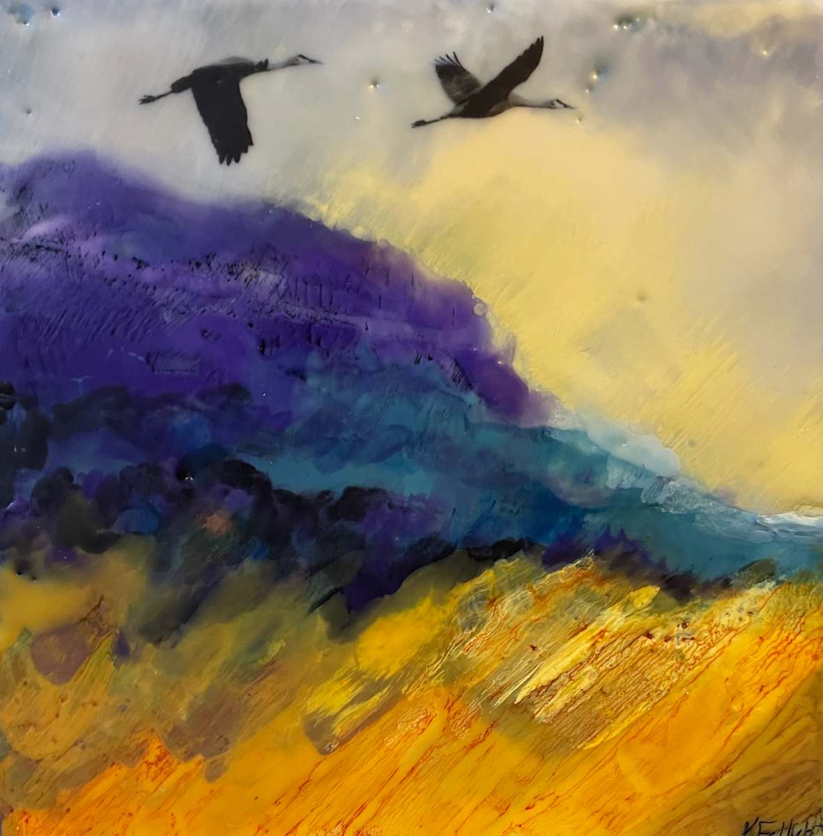 Arboretum blues II by Karen Faller 