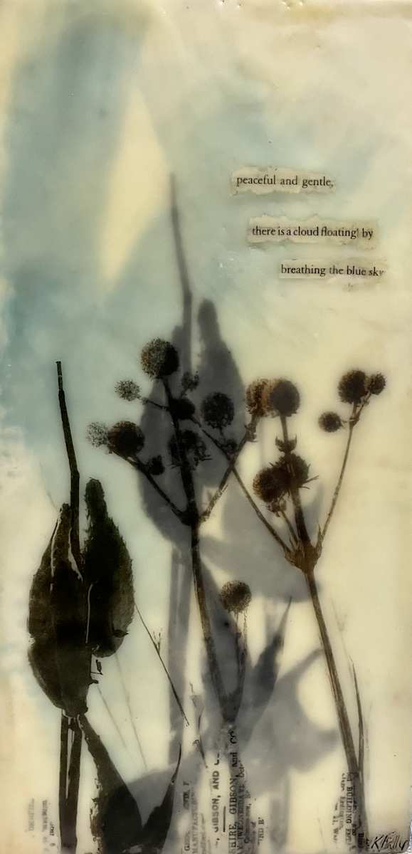 Breathing the blue sky by Karen Faller 