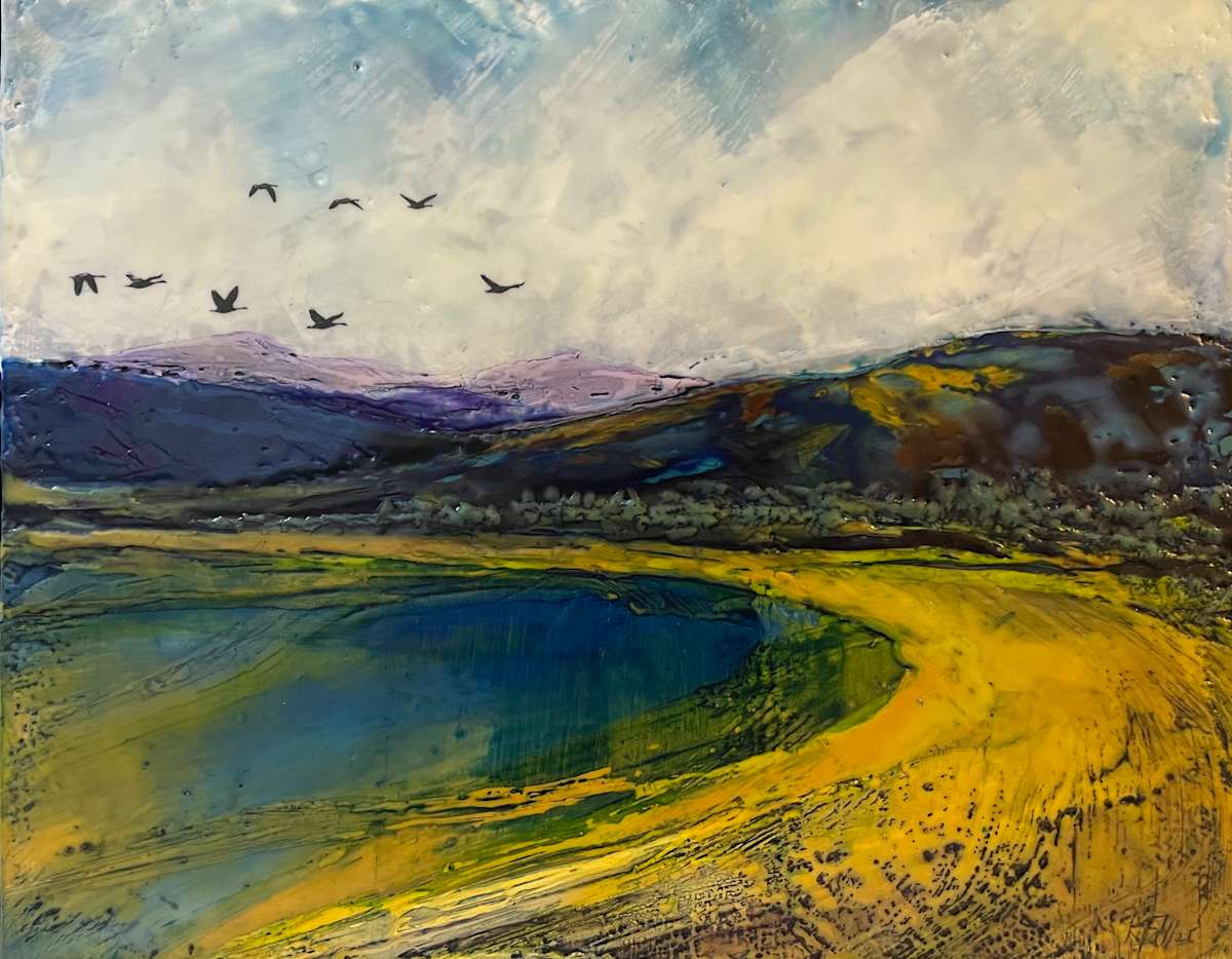 By the lakeshore by Karen Faller 