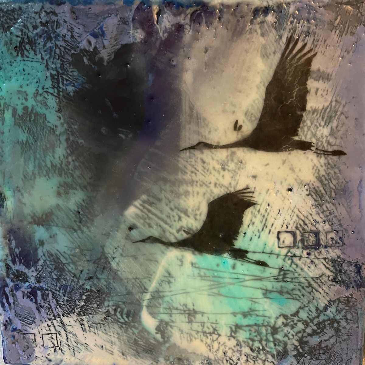 Crackling skies by Karen Faller 