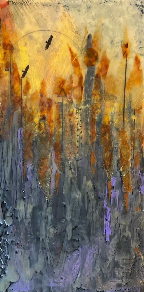 Fiery flight by Karen Faller 