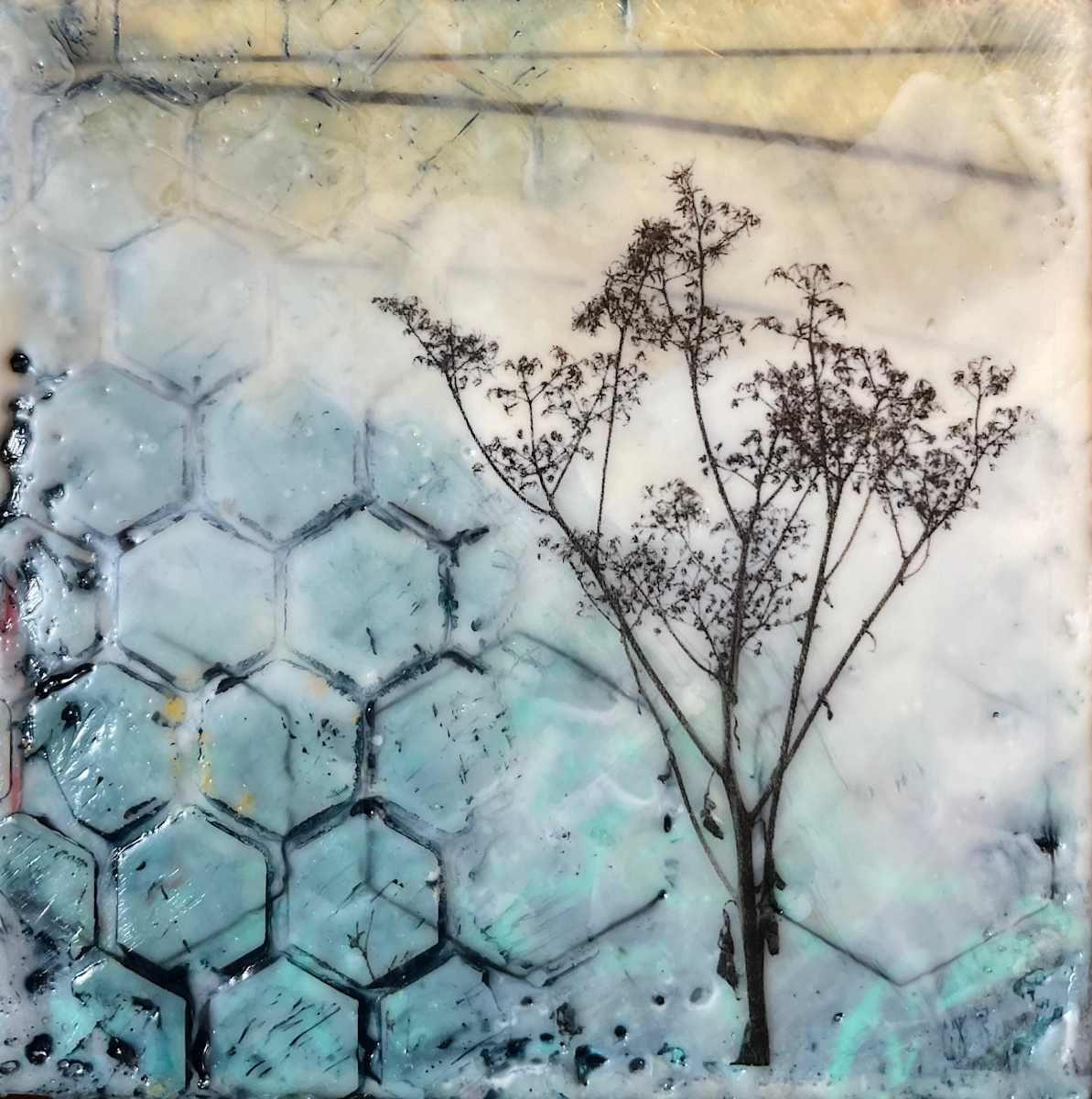 Golden honeycomb by Karen Faller 