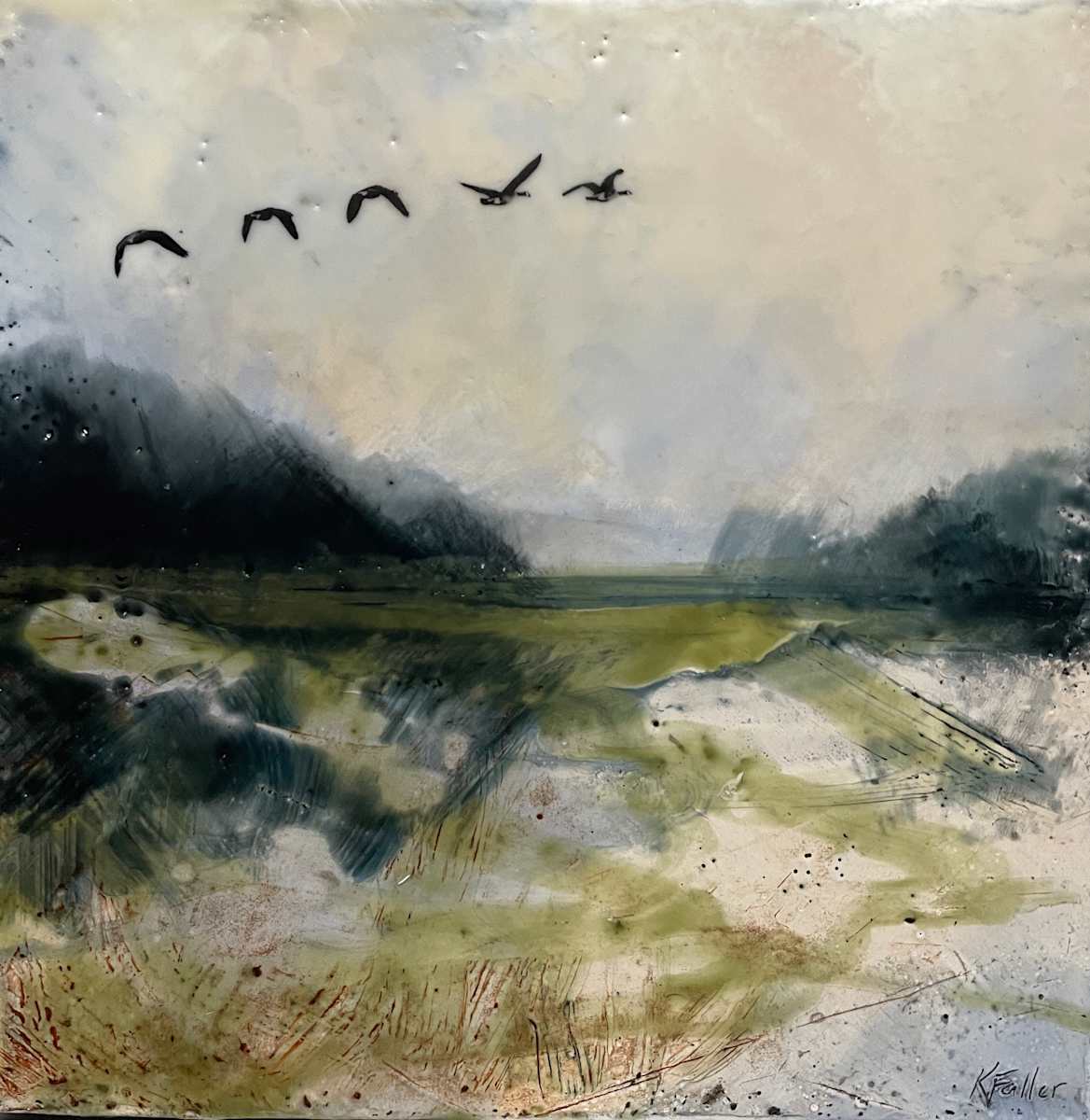 As the snow melts by Karen Faller 