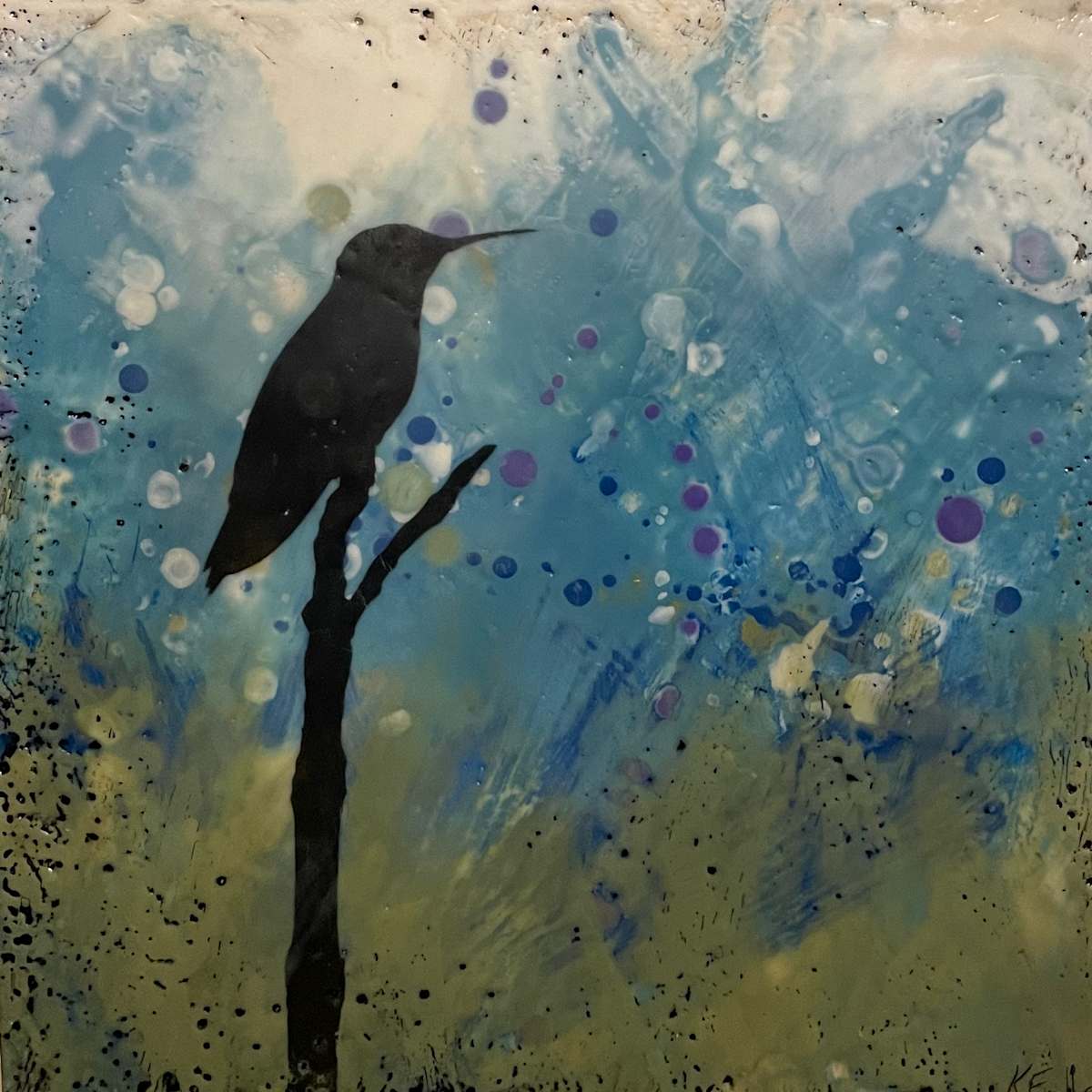 Resting Hummingbird by Karen Faller 