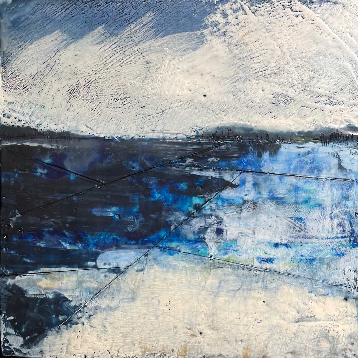 Cracks in the ice by Karen Faller, Image 1.
