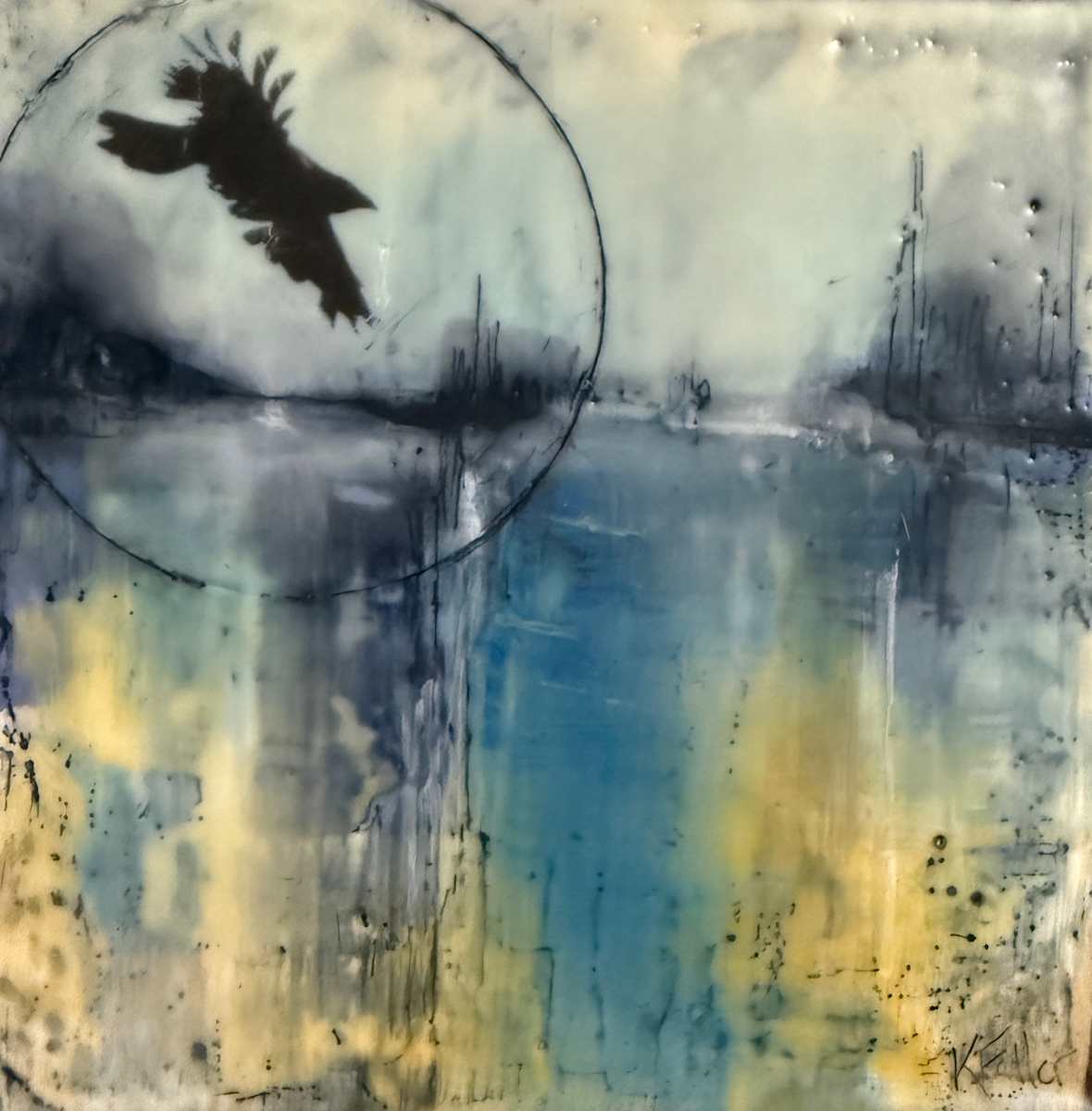 Circling the depths by Karen Faller 