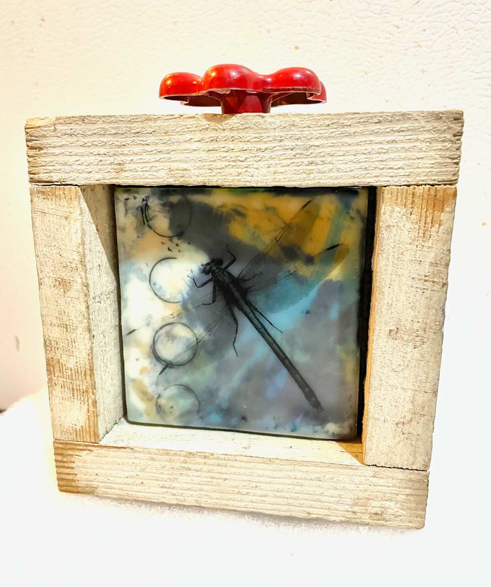 Flying over water by Karen Faller 