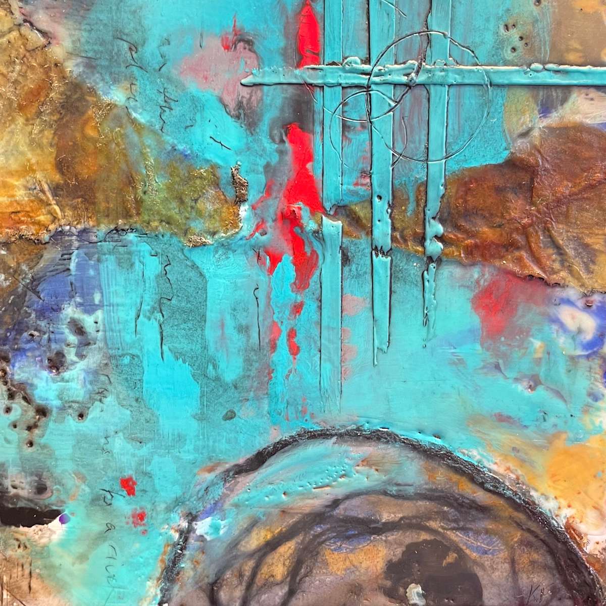 Mid Century Landscape by Karen Faller 