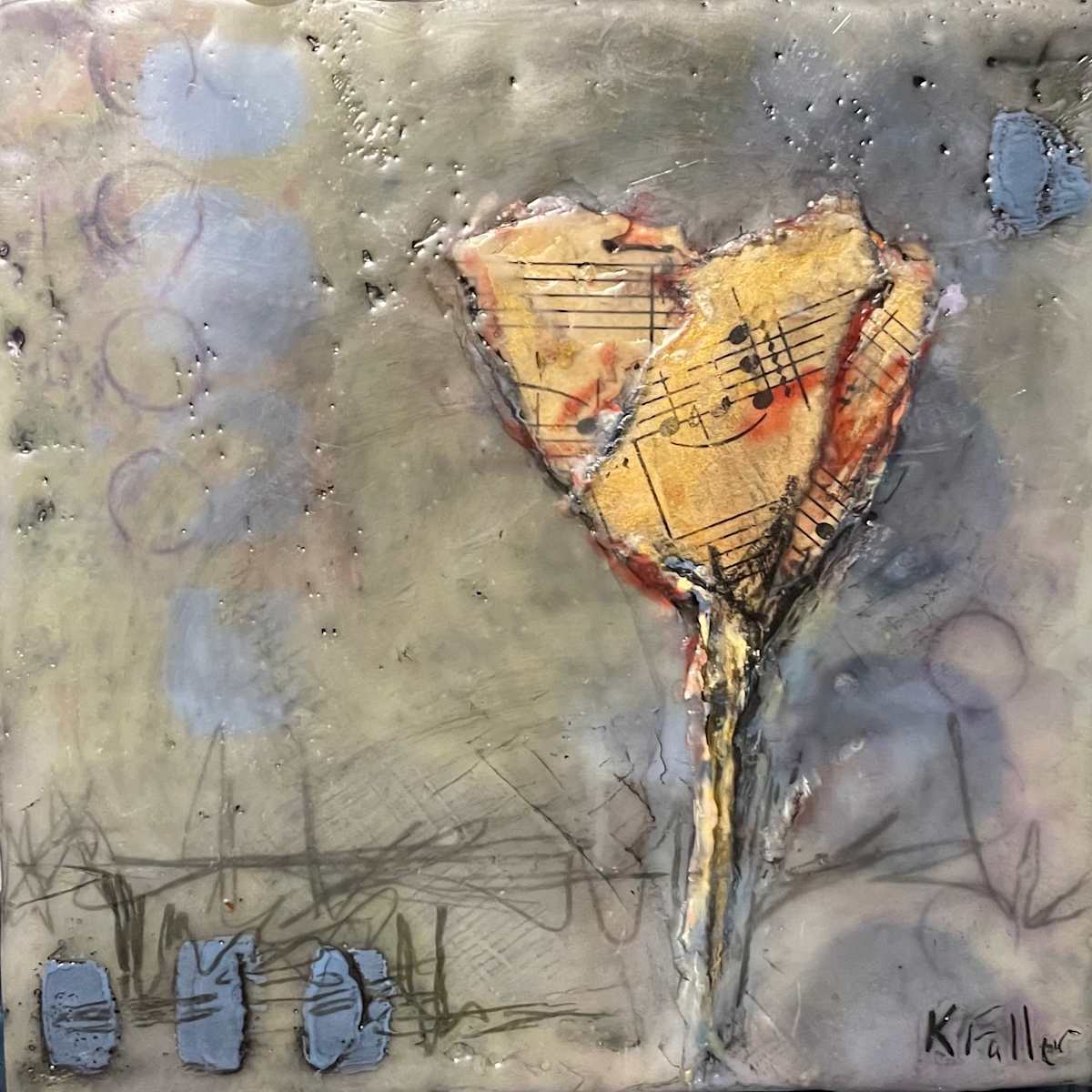 Flowery notes II by Karen Faller 