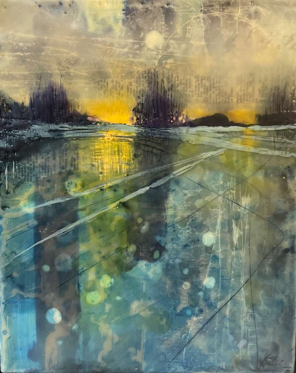 Under the ice by Karen Faller 