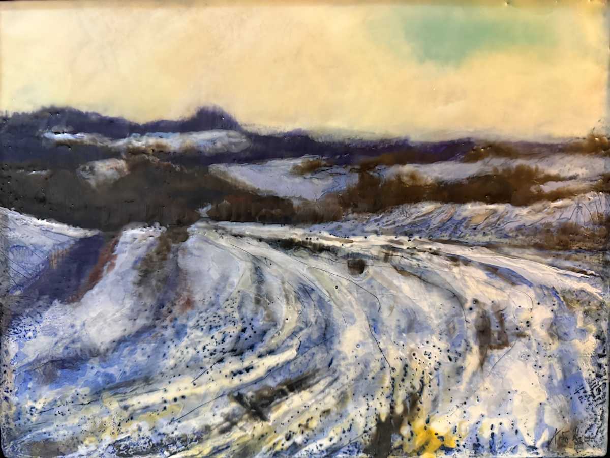 Winter fields by Karen Faller 