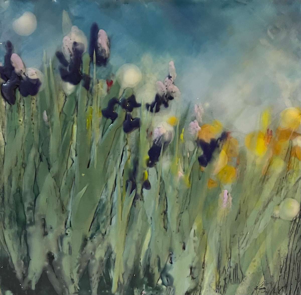 Irises by Karen Faller 